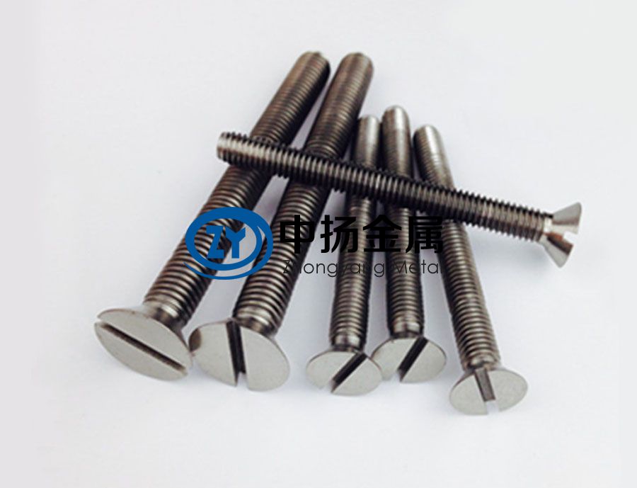 中揚(yáng)金屬加工M10×80mm開槽沉頭鈦螺釘 按圖定制 批量?jī)?yōu)惠