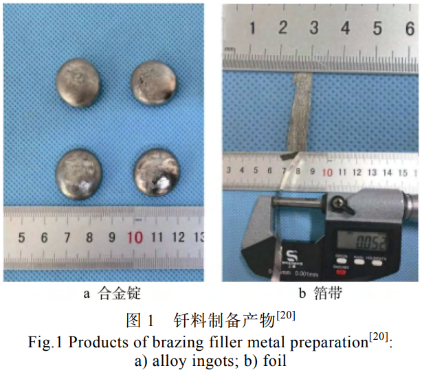 航空航天領(lǐng)域常用高溫釬料研究現(xiàn)狀